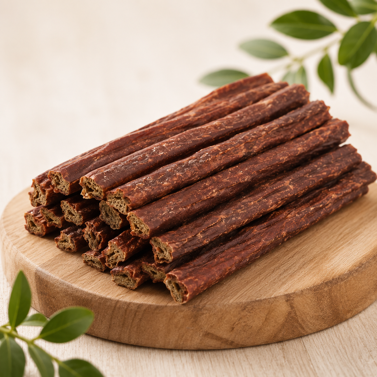 Dehydrated meat stick for pets